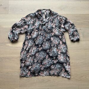 Joie Tie-Neck 100% Silk Shift Dress